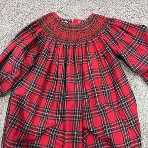 Plaid Red Kids Dress